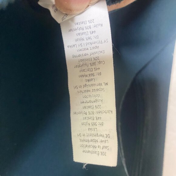 Lululemon Enlite Sports Bra Womens Size 38D Zip Front Blue High Support Running - Picture 6 of 12